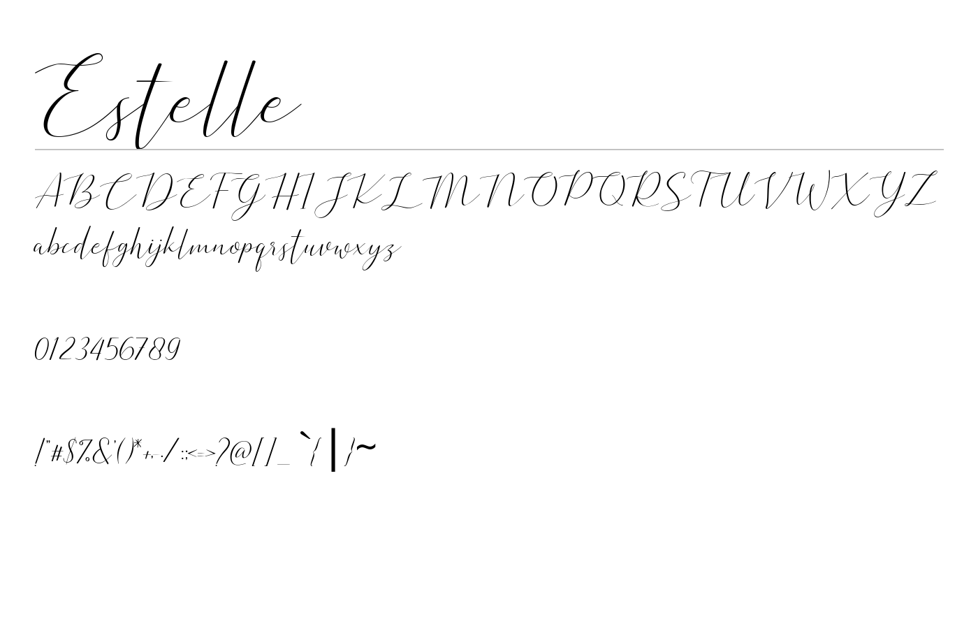 Estelle Font preview