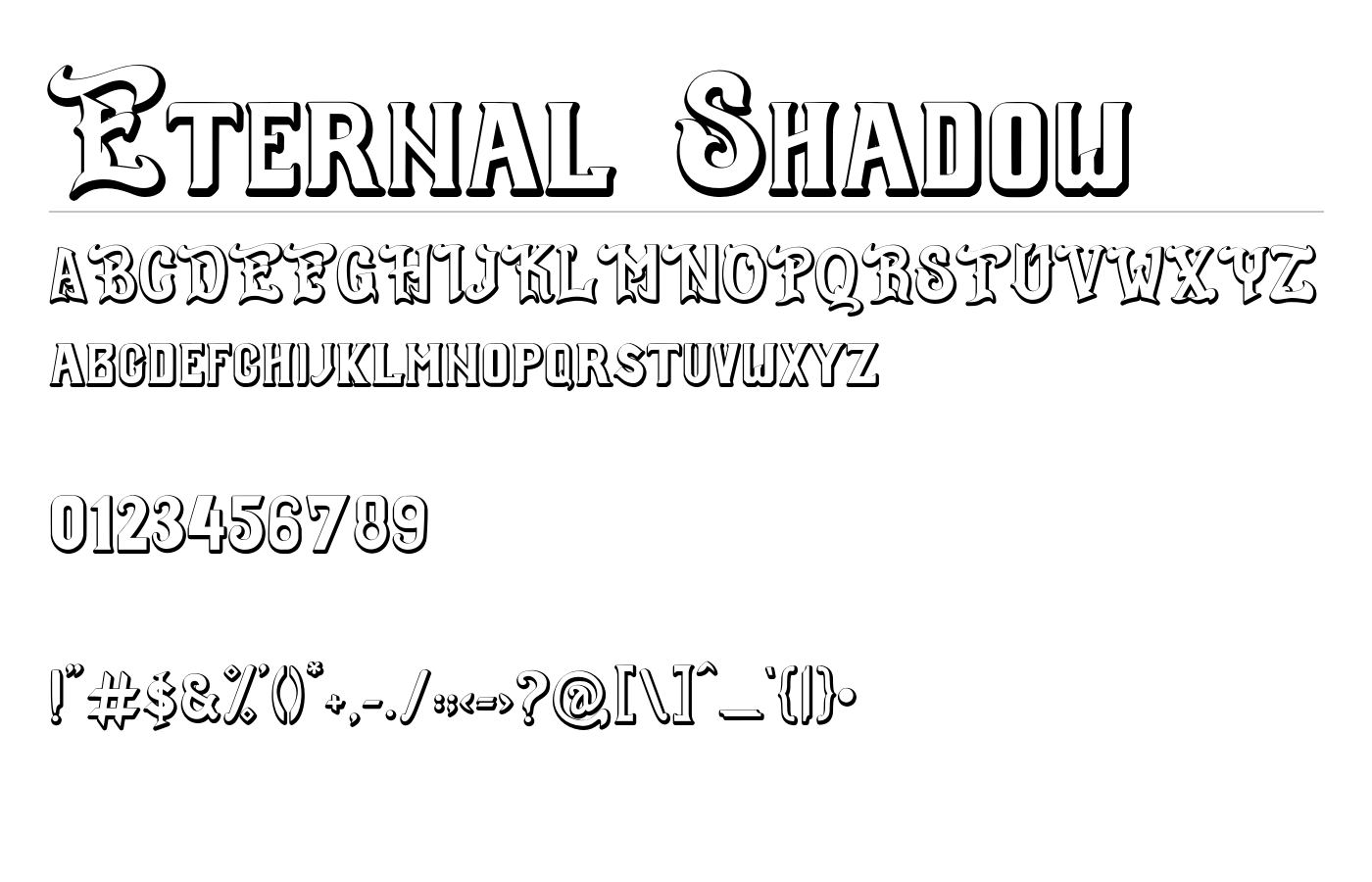 Eternal Font preview