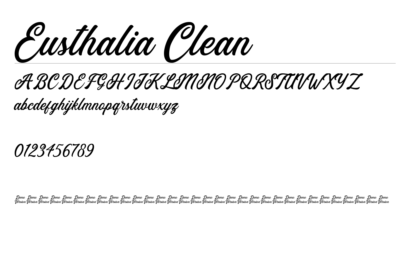 Eusthlia Font preview