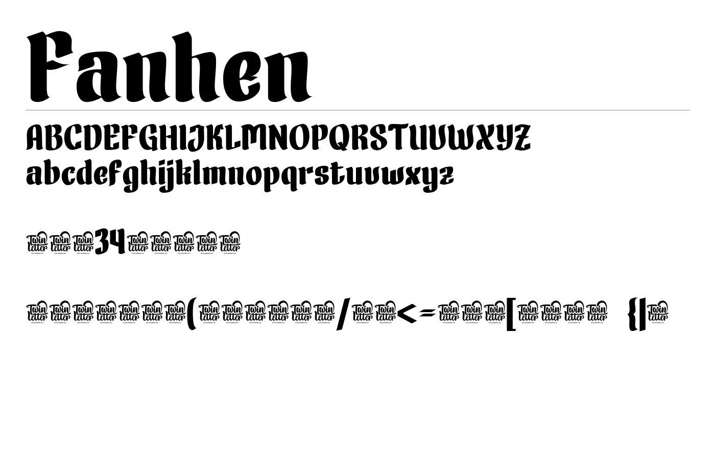 Fanhen Font preview