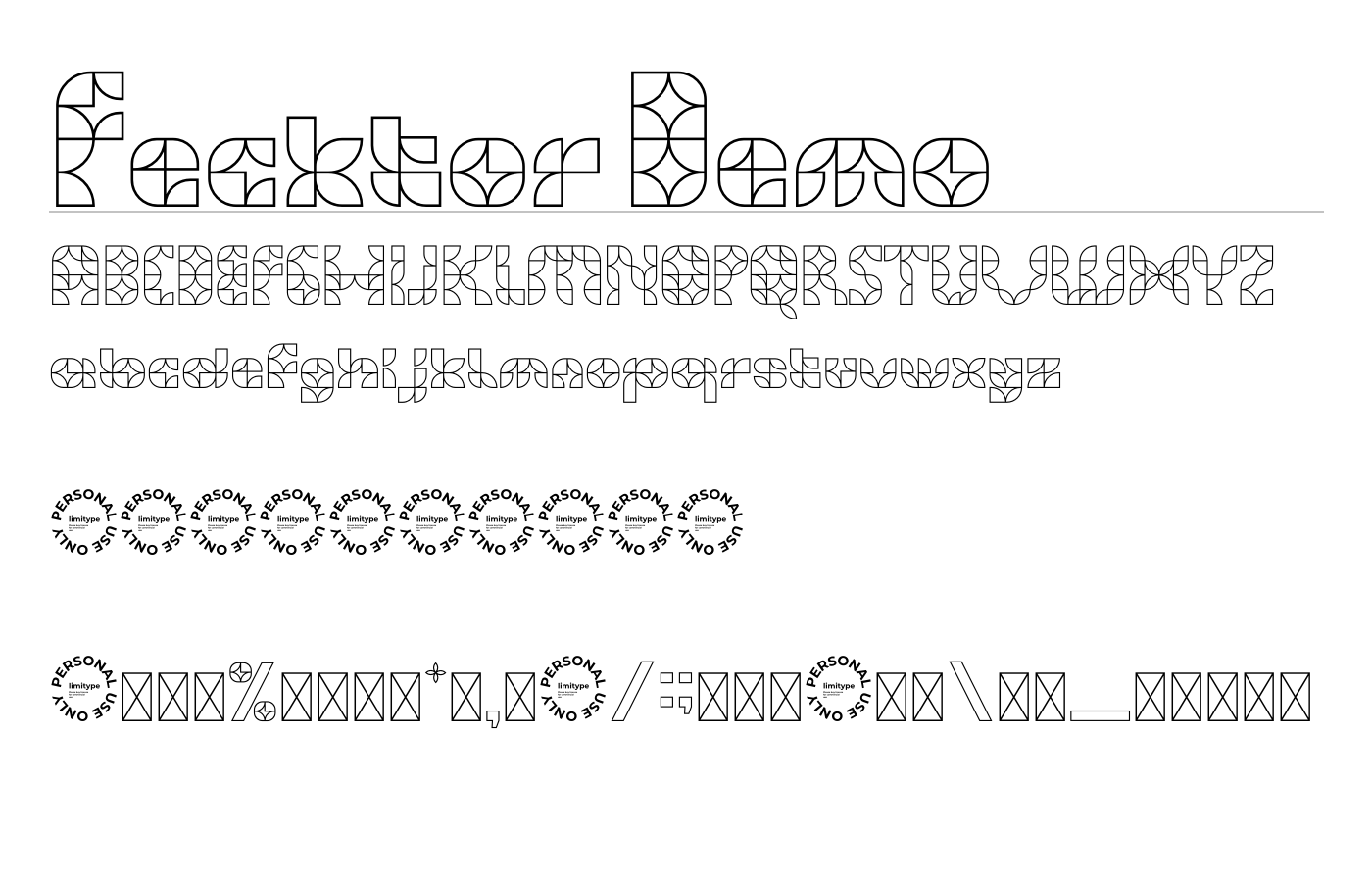 Fecktor Font preview