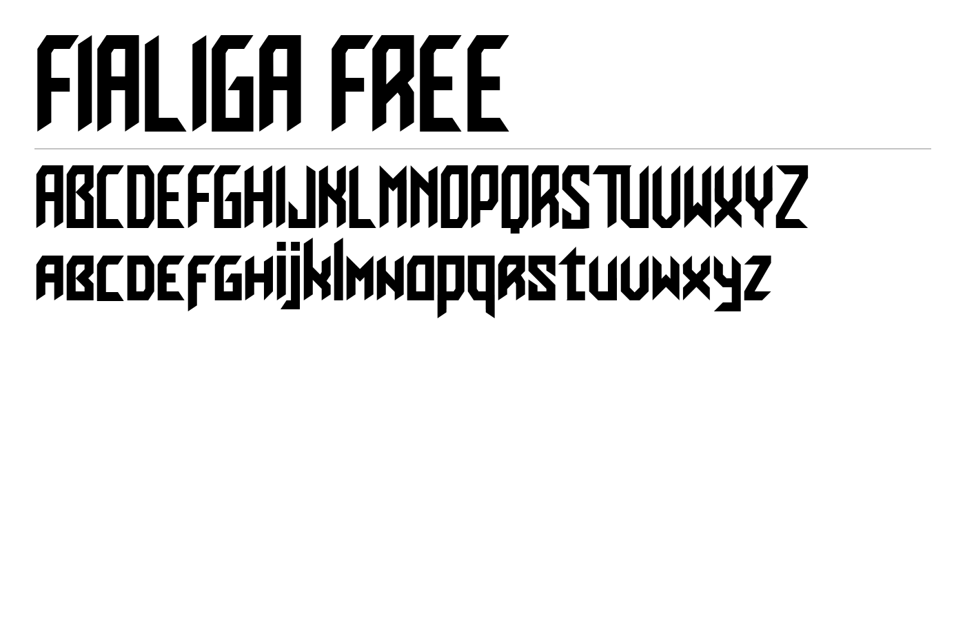 Fialiga Font preview