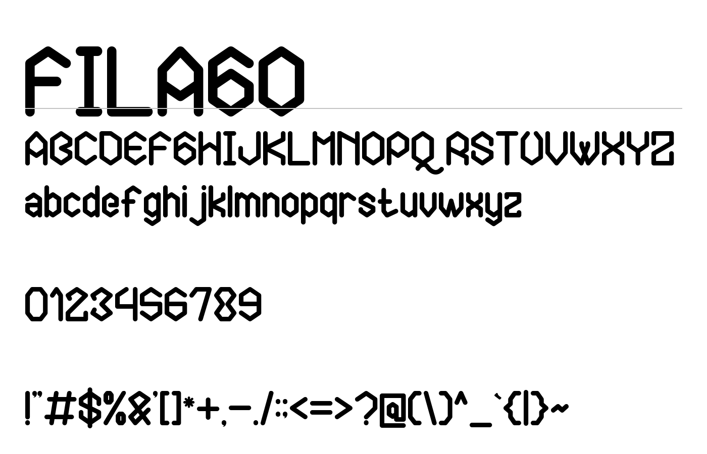 Filago Font preview