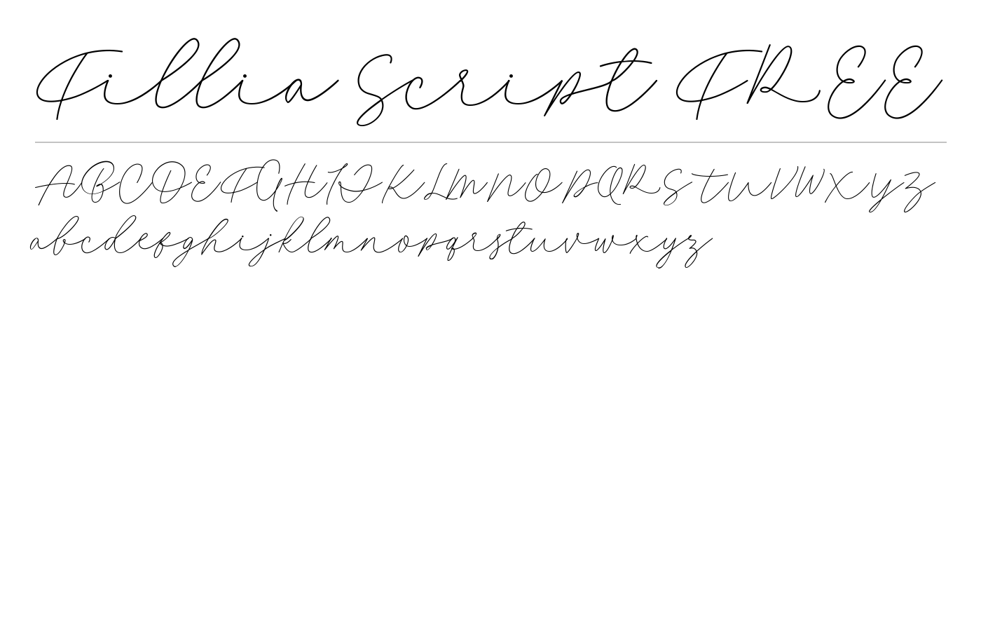 Filia Font preview