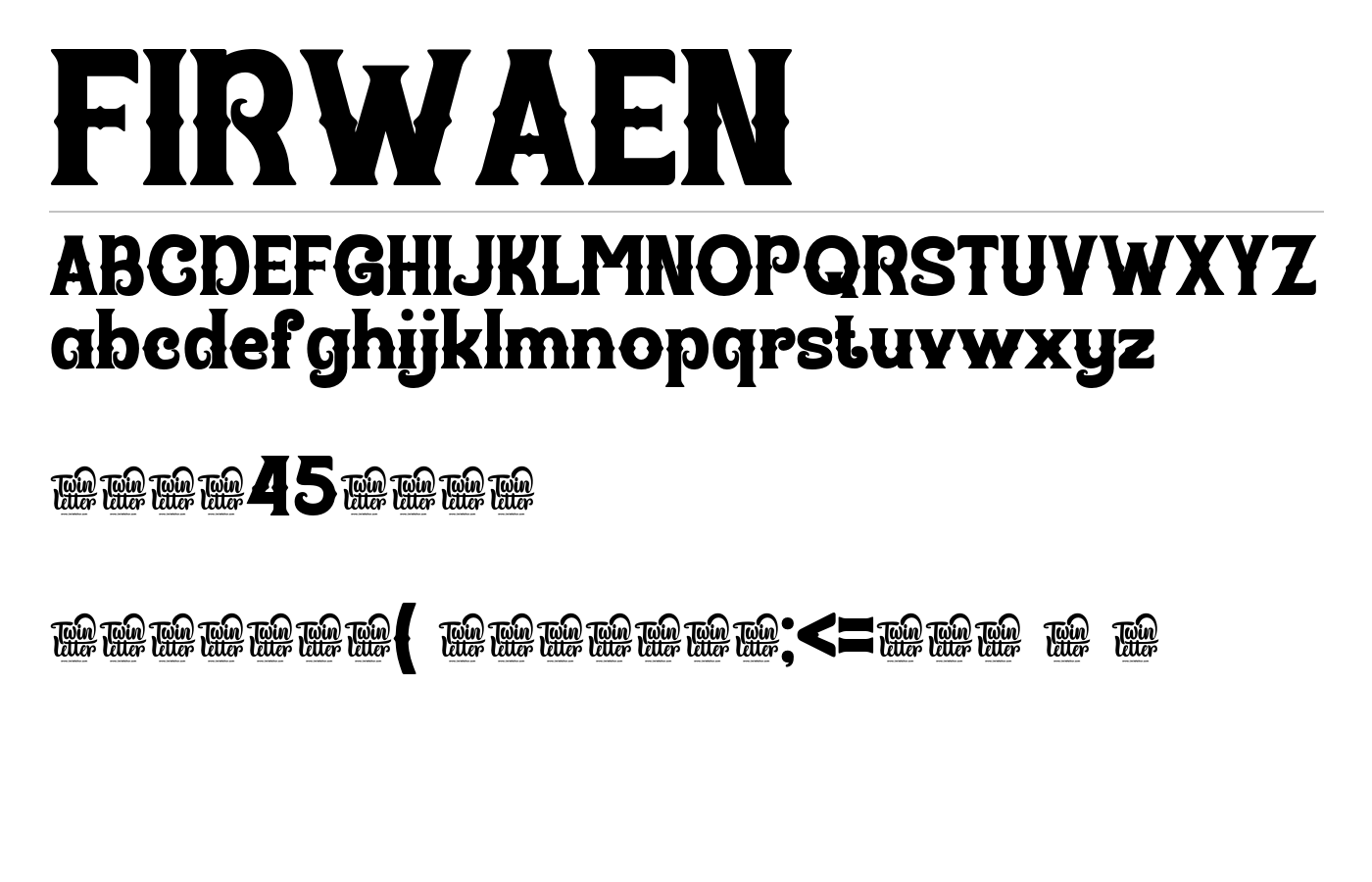 Firwaen Font preview
