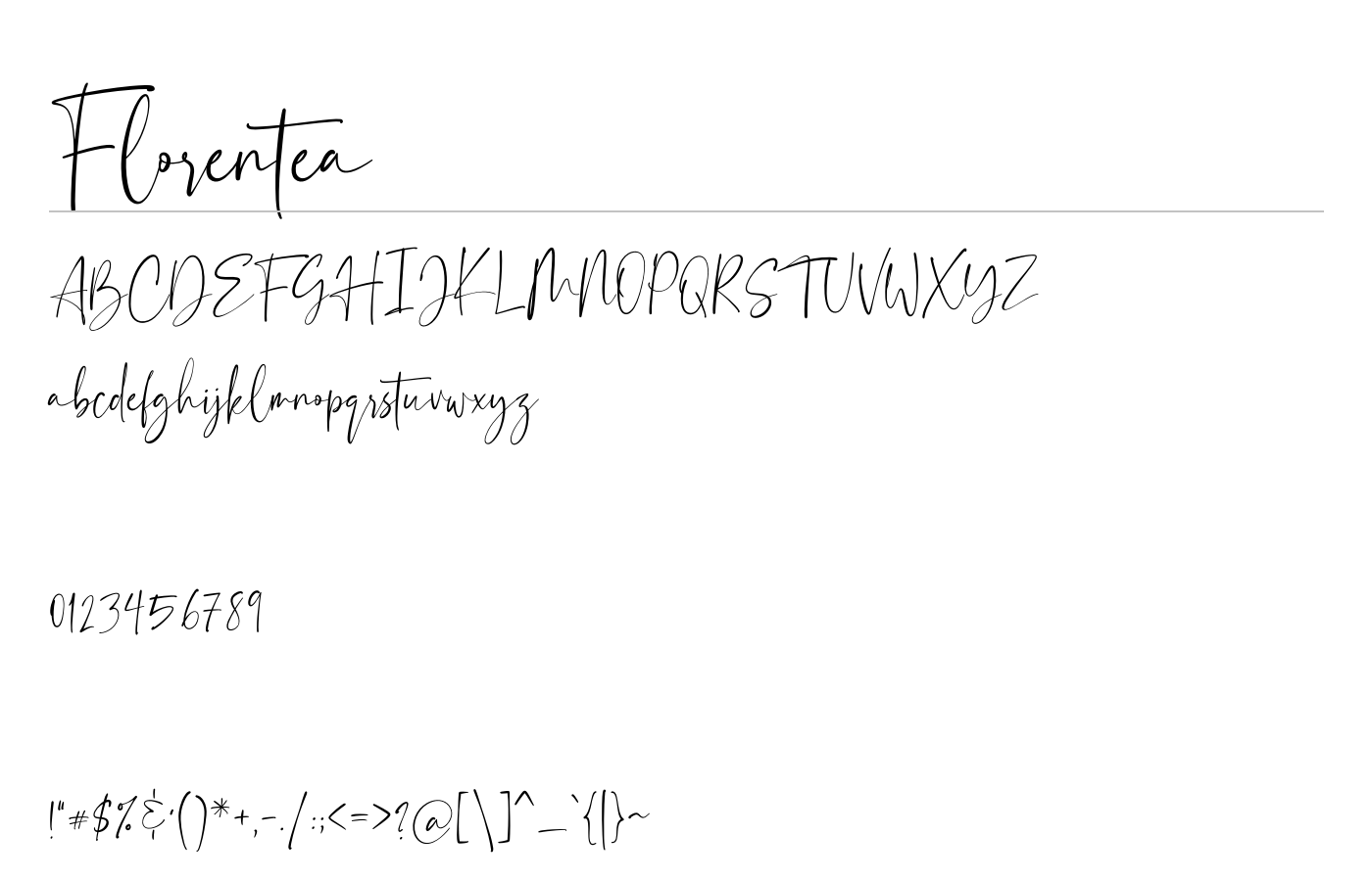 Florentea Font preview