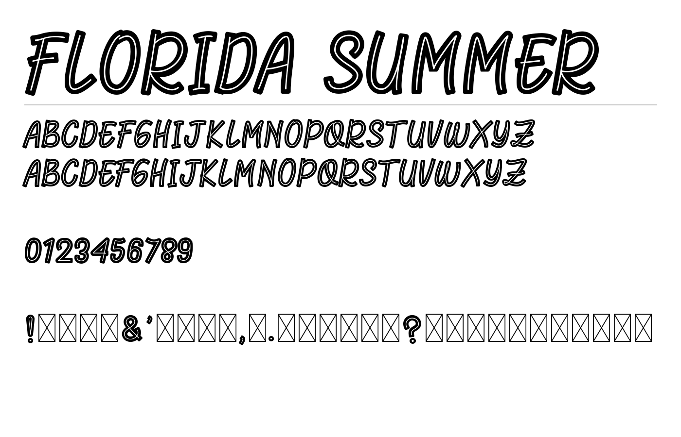 Florida Summer Font Download for Free