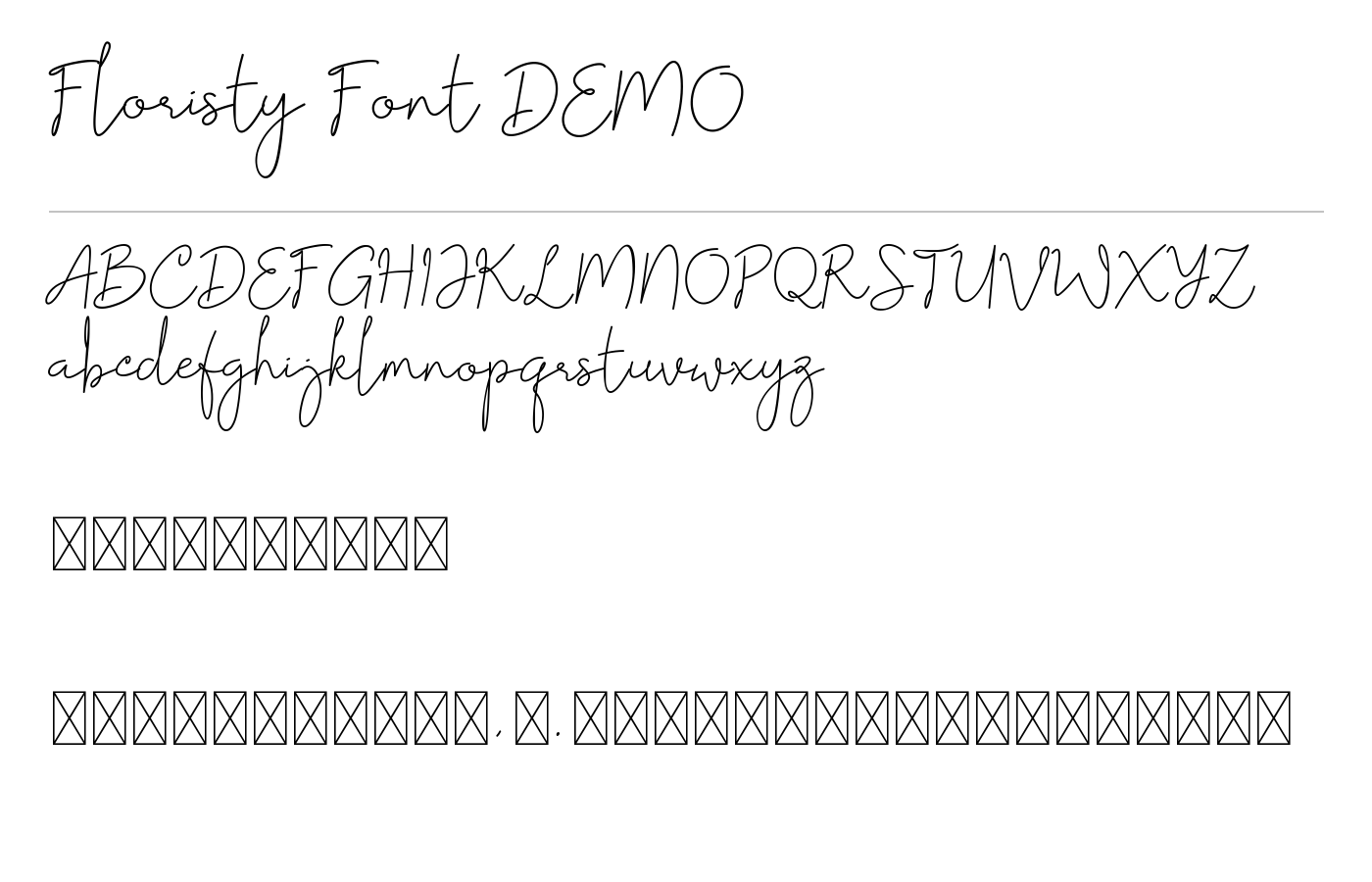 Floristy Handwritten Font preview
