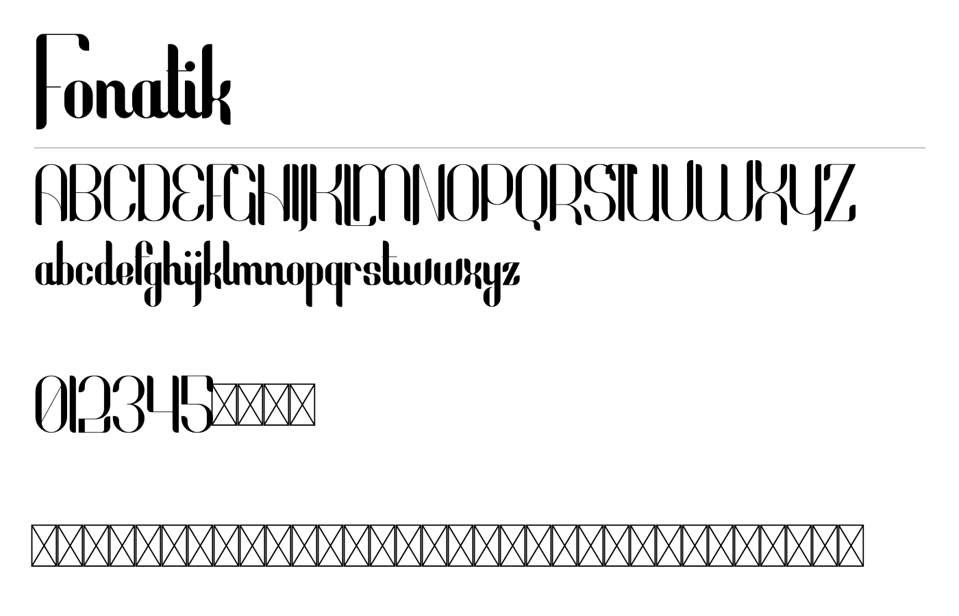 Fonatik Font preview
