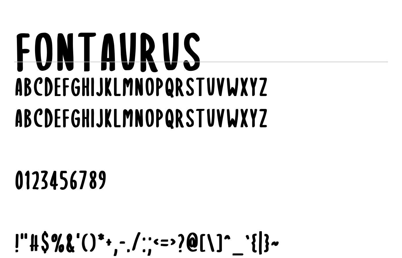 Fontaurus Font preview