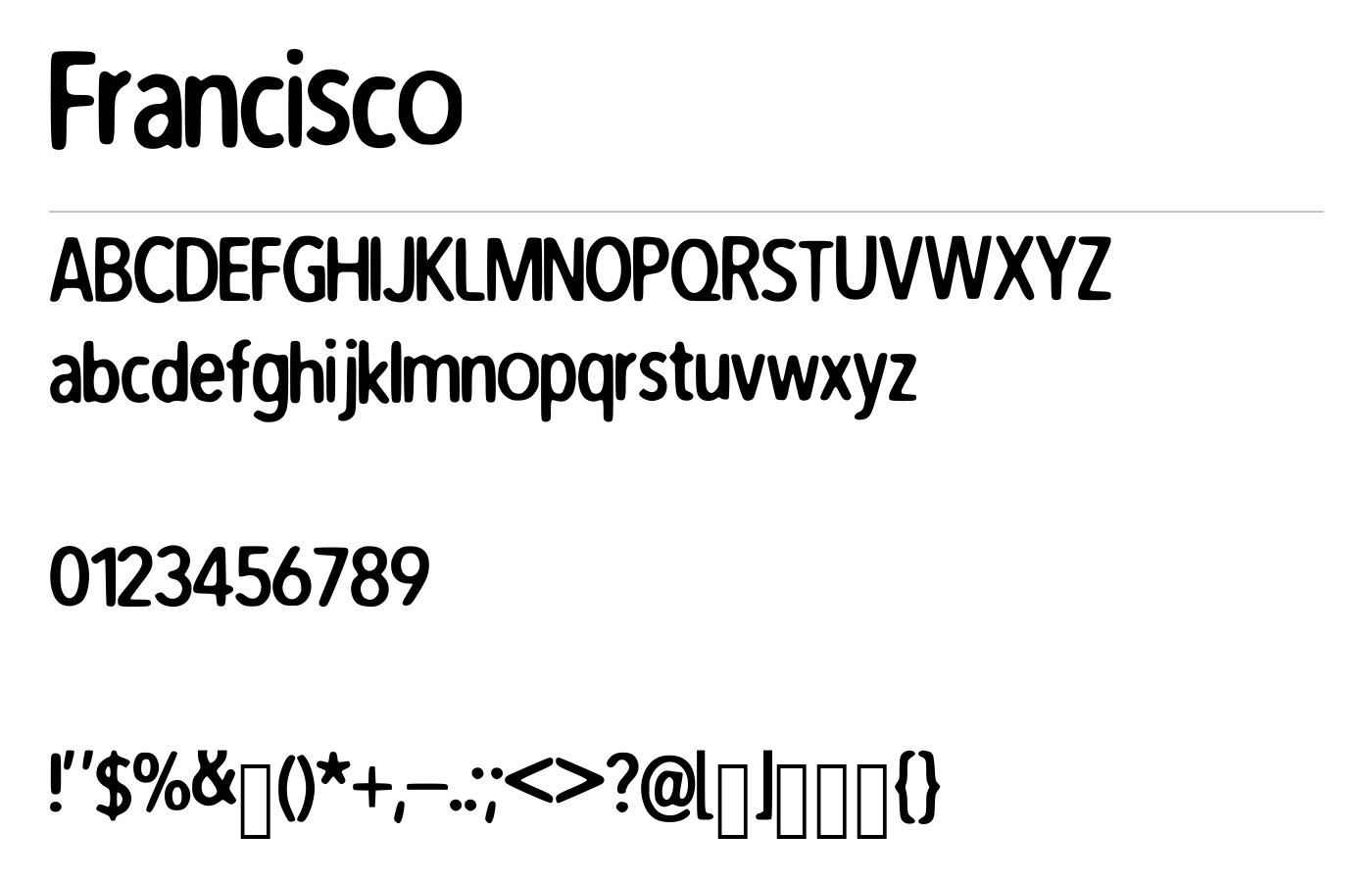 Francisco Font preview