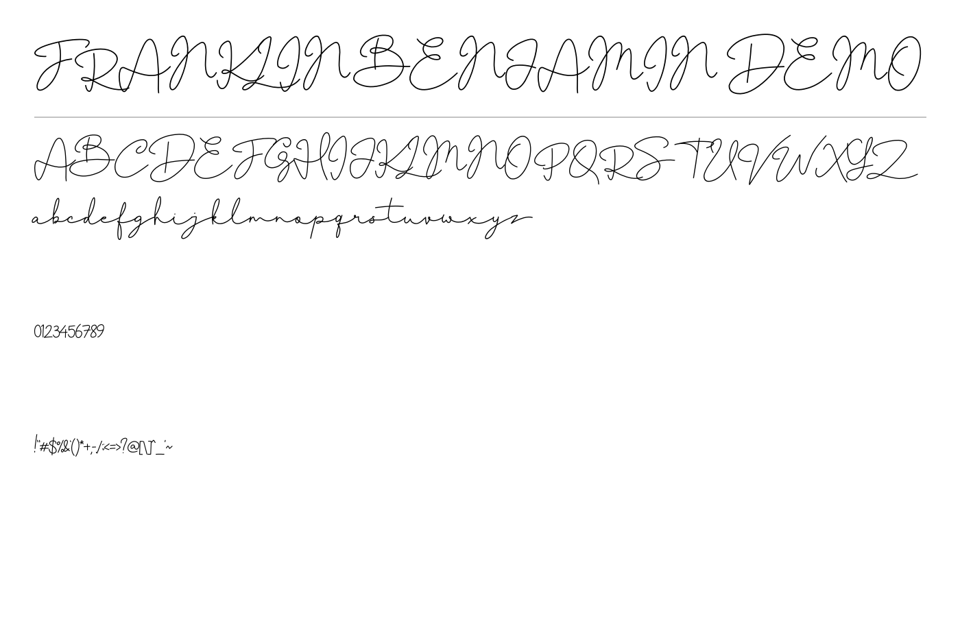 Franklin Benjamin Font preview