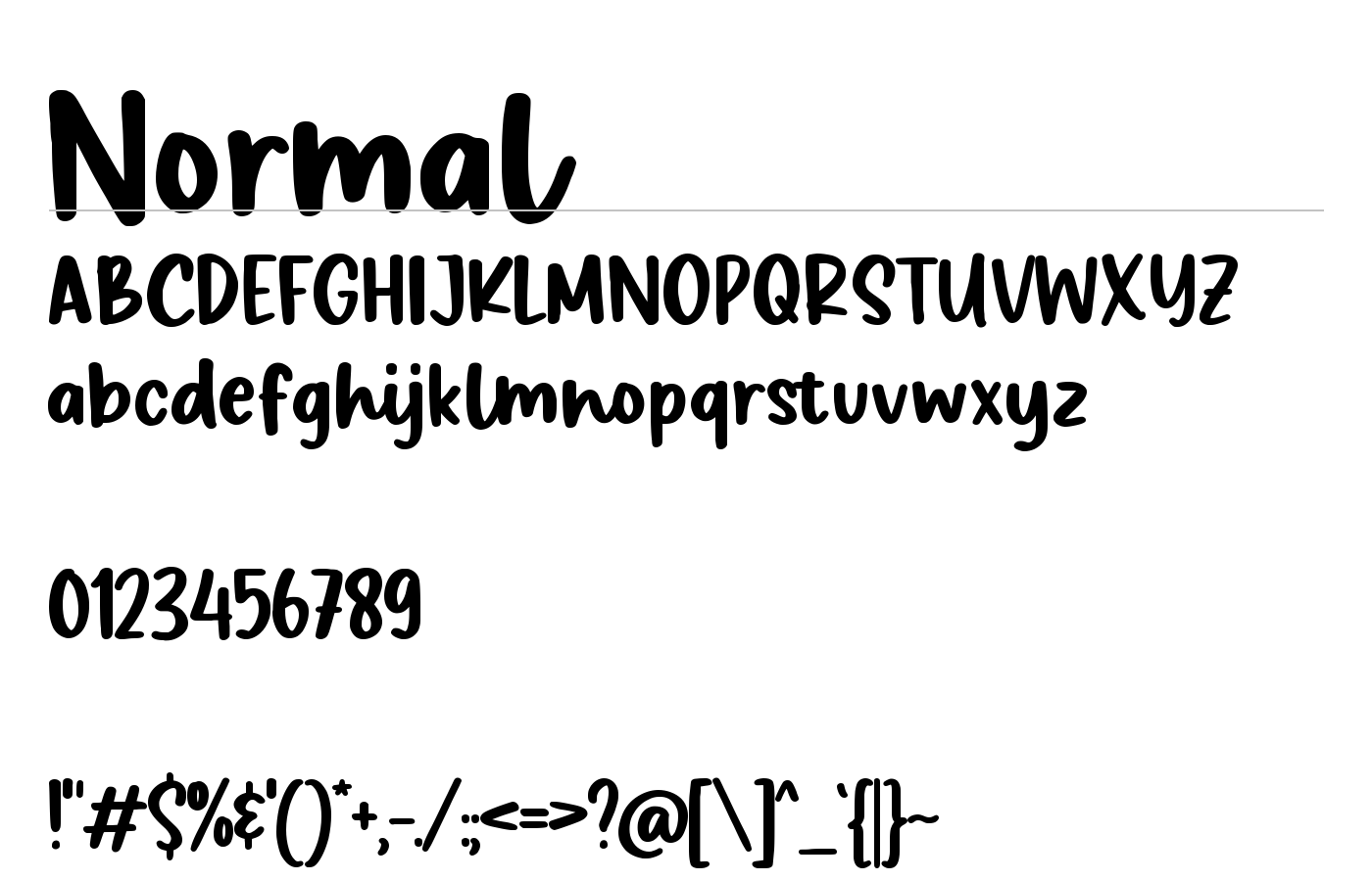 Freaky Bouncy Font preview