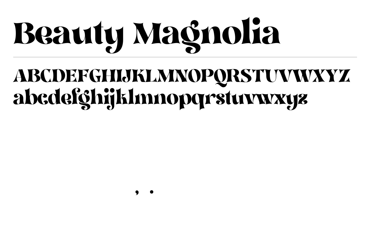 Beauty Magnolia Font preview