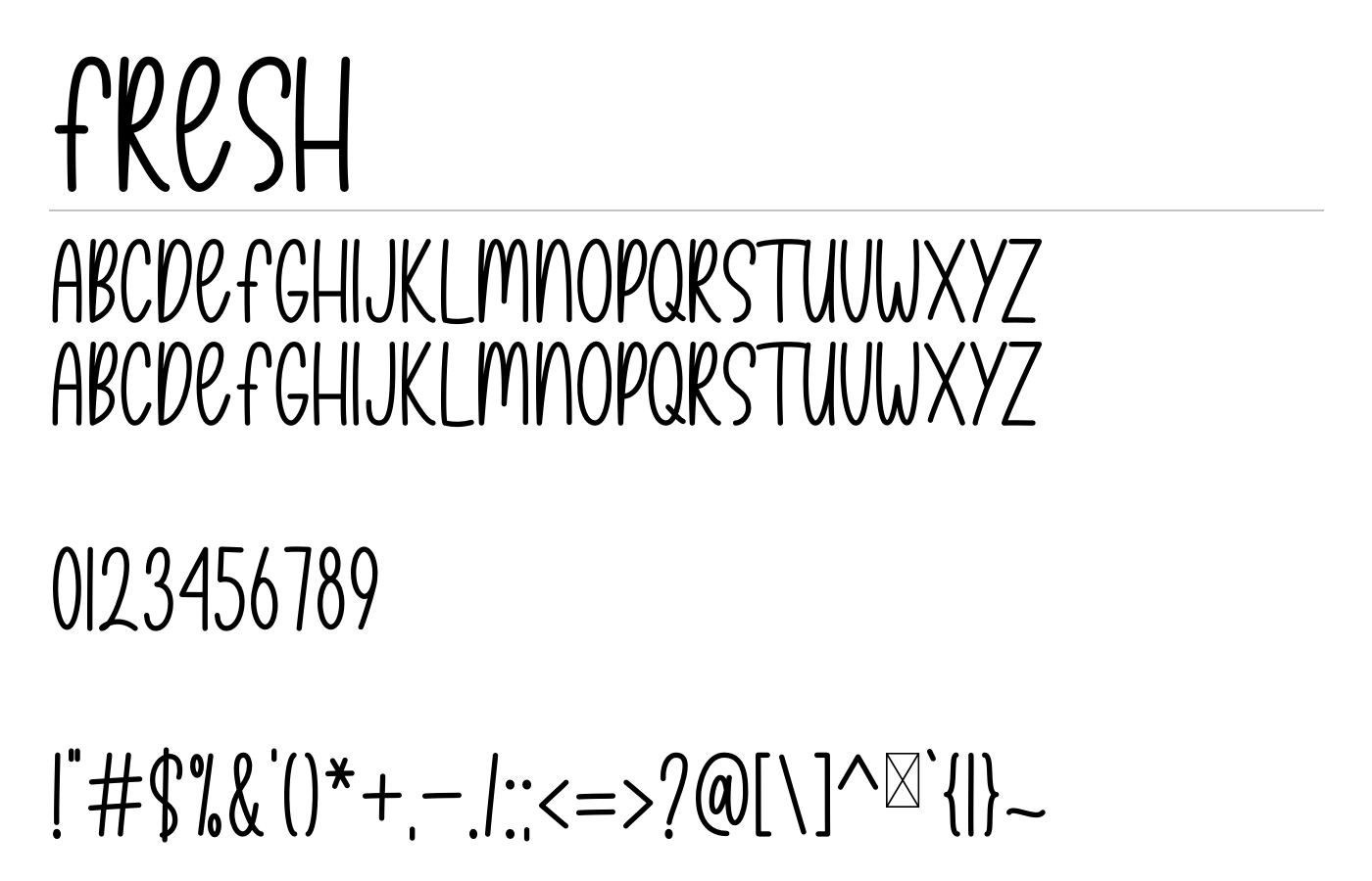 Fresh Baked Font preview