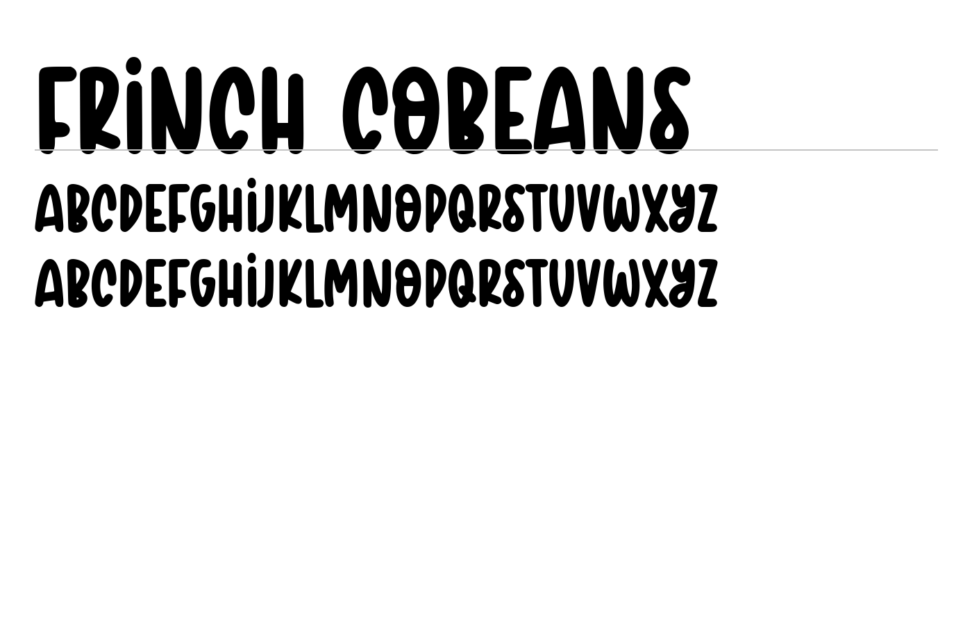 Frinch Cobeans Font preview