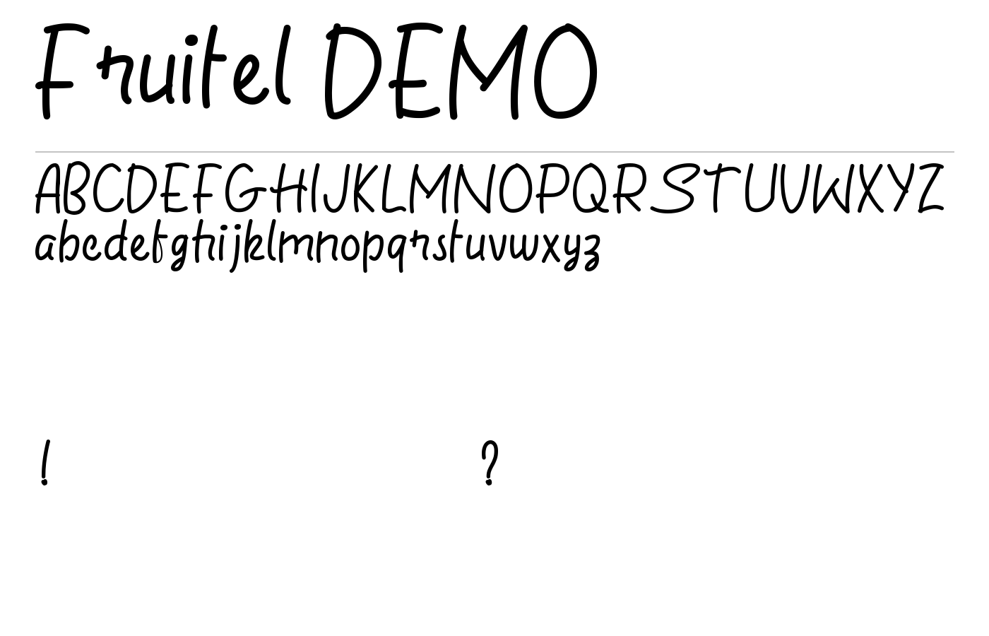 Fruitel Cheerful Script Font preview