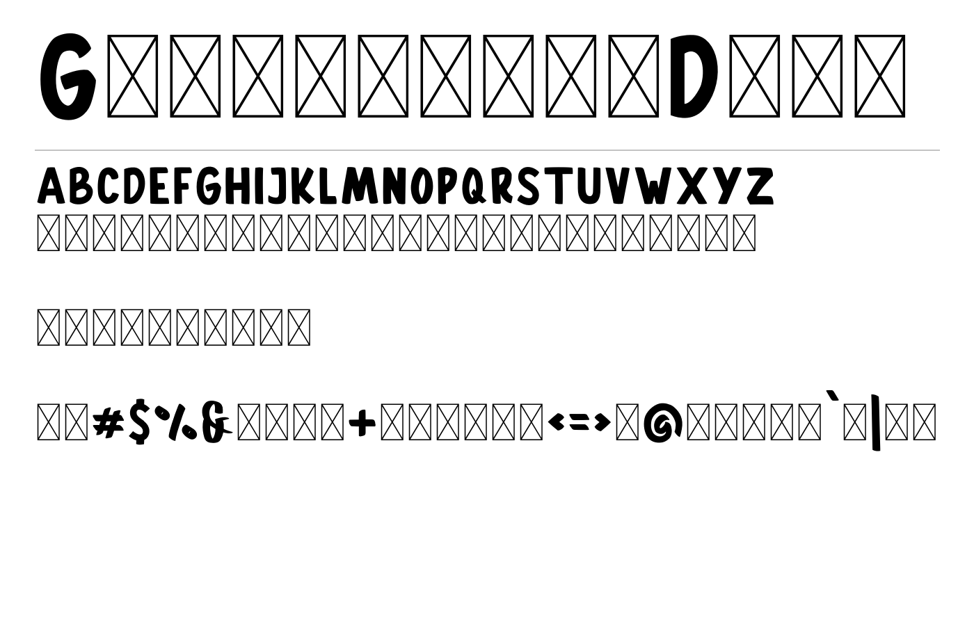 Gallicide Display Font Family preview
