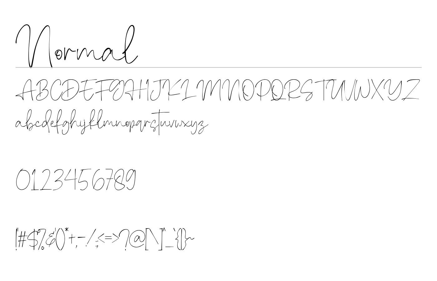 Garelliye Font preview