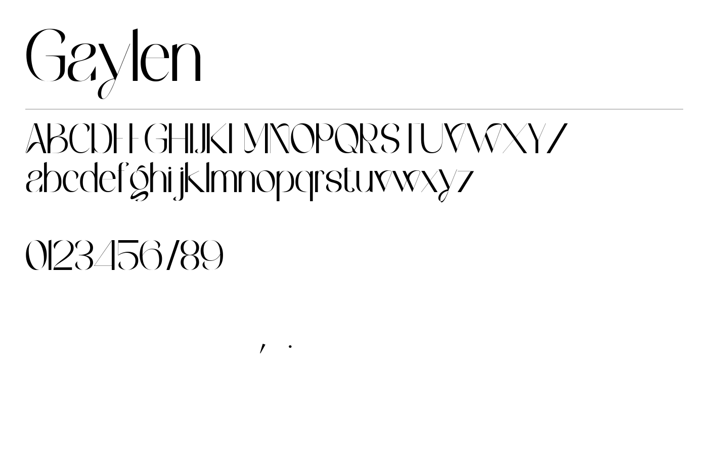 Gaylen Font preview