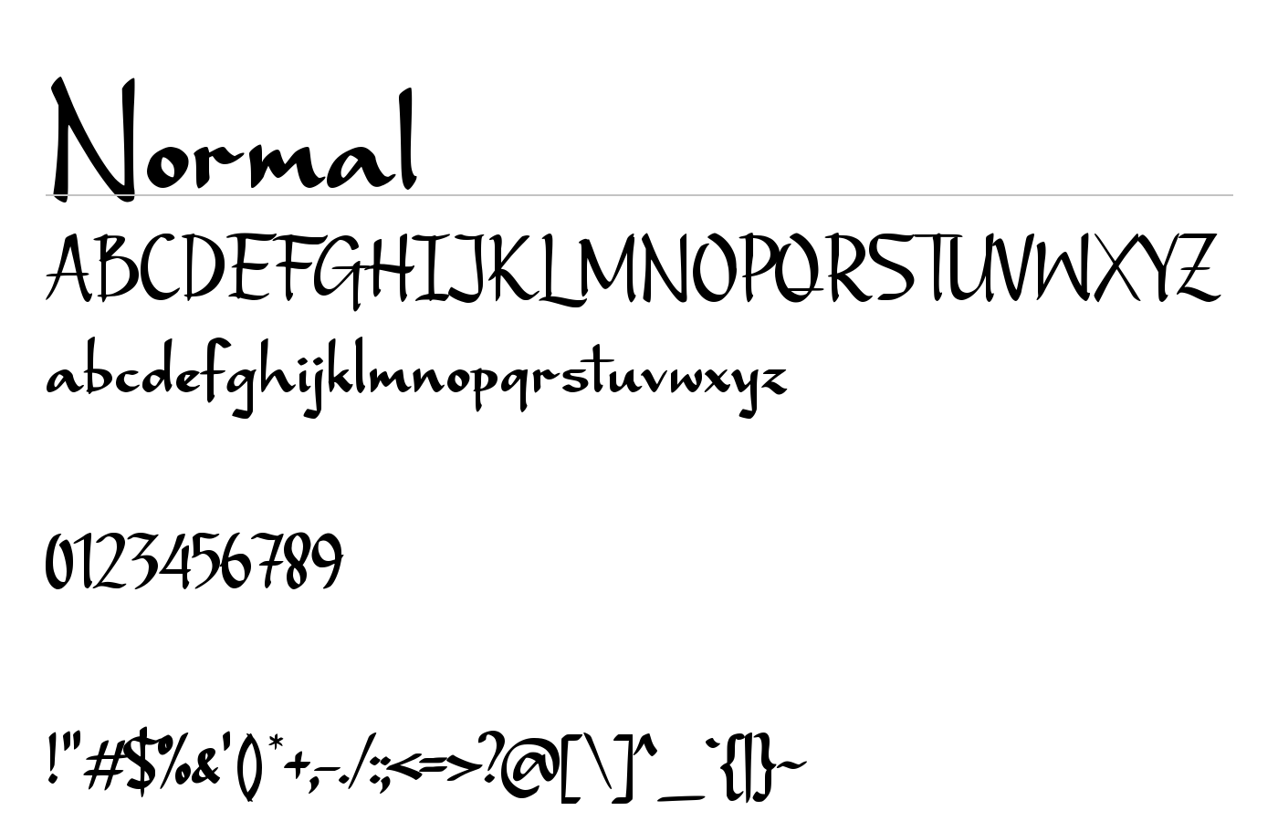 Gaze Nozarashi Font preview