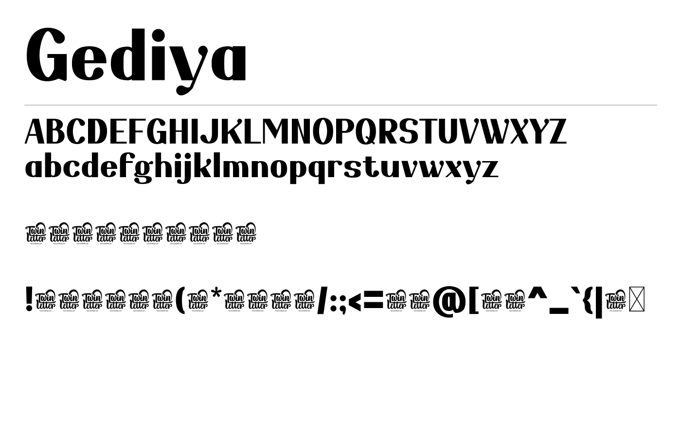 Gediya Font preview