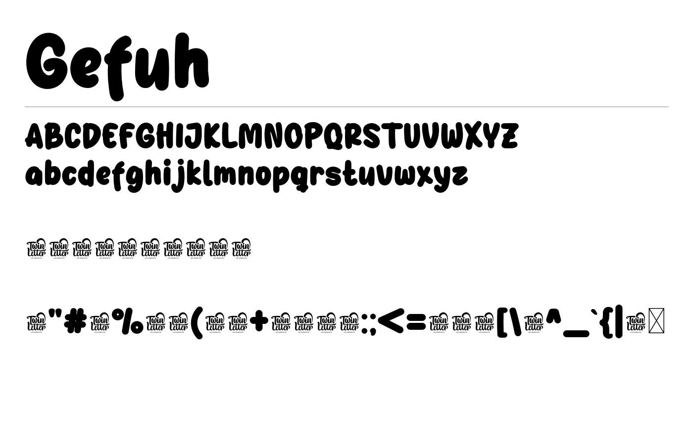 Gefuh Font preview