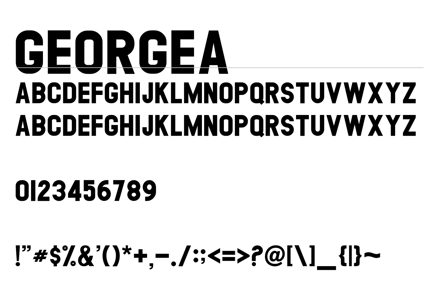 Georgea Font preview
