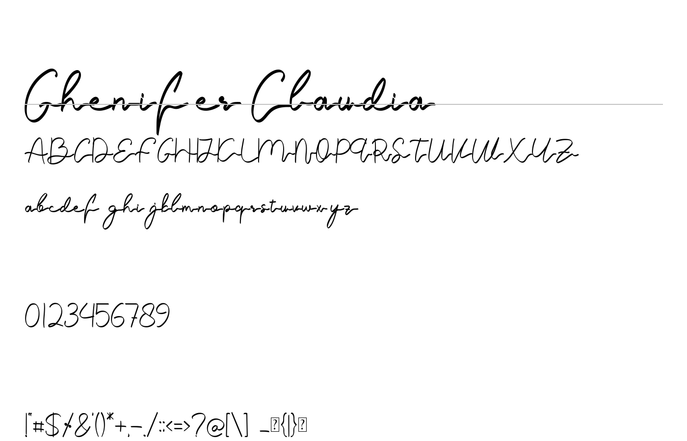 Ghenifer Claudia Font preview