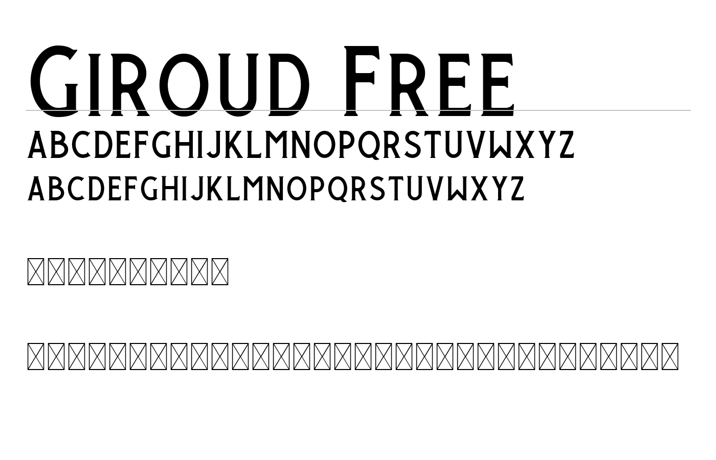 Giroud Font preview