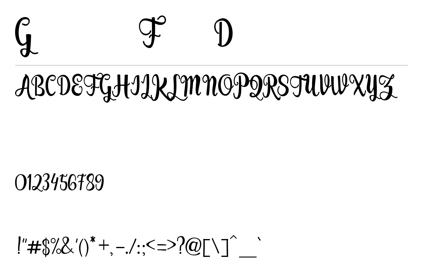Gladysta Script preview