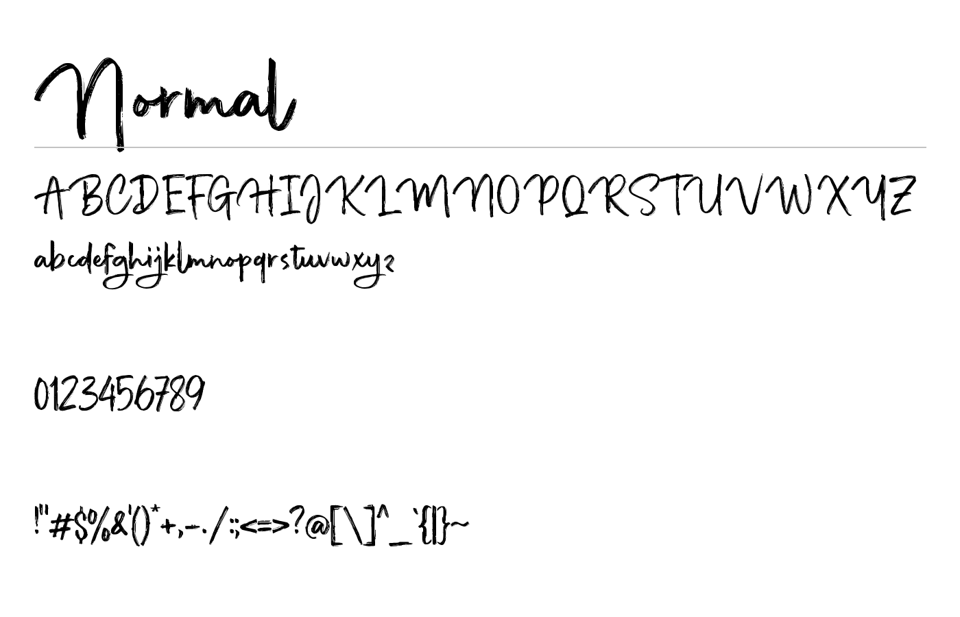 Glathope Font preview
