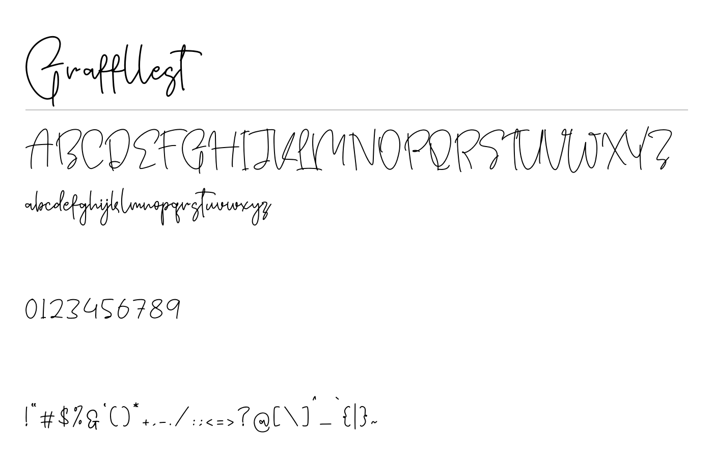 Graffllest Font preview