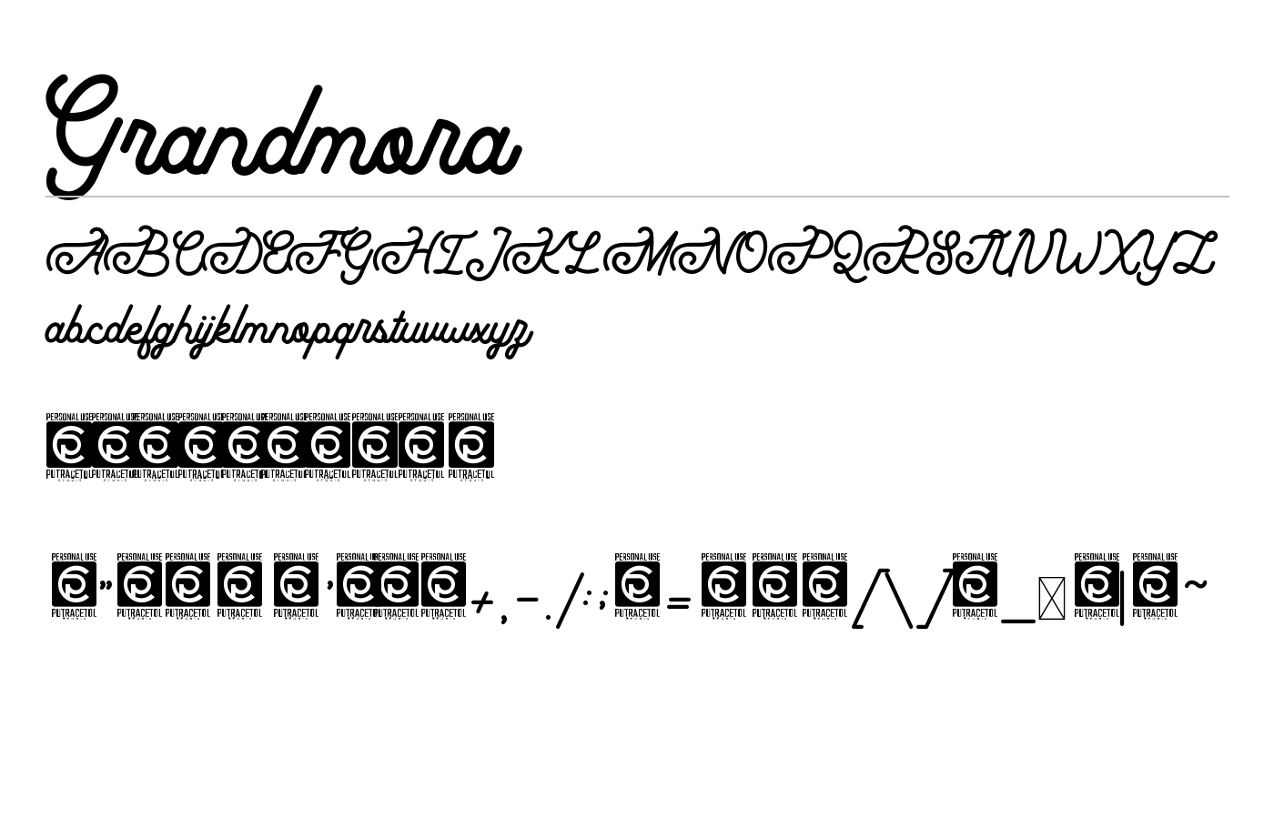Grandmora Font preview