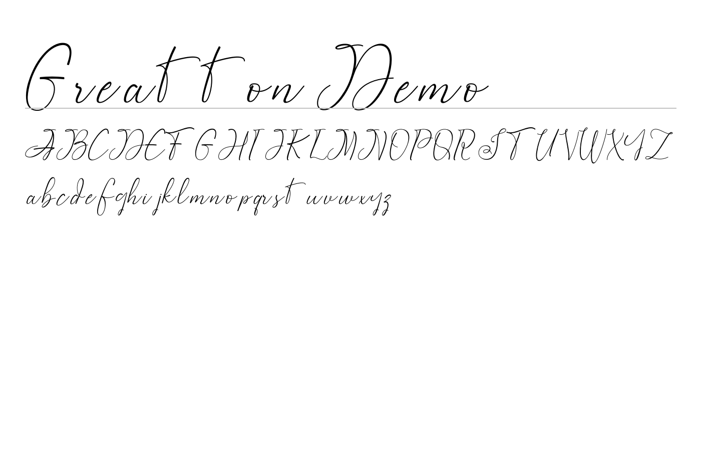 Greatton Font preview