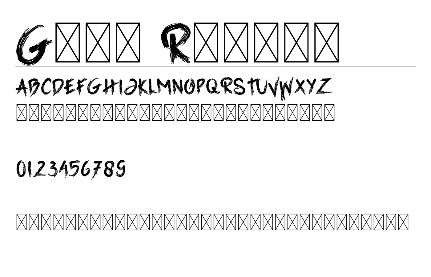 The Grim Reaper Font preview