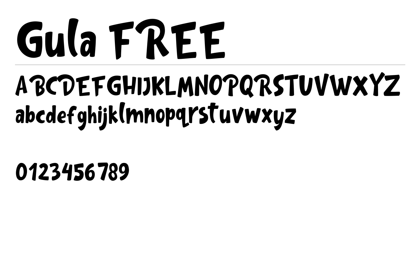 Gula Playful Font Demo preview