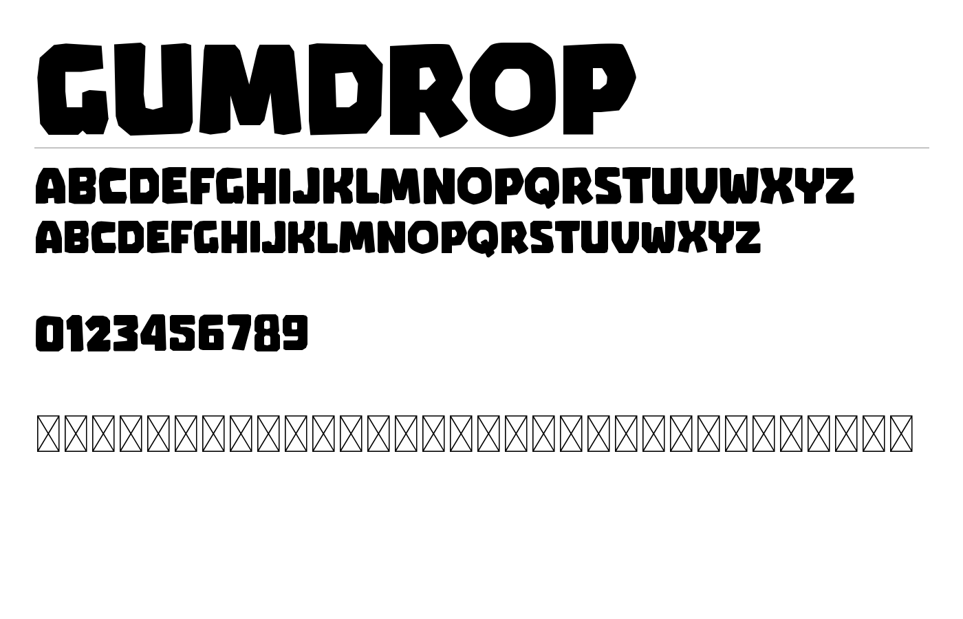 Gumdrop Font preview