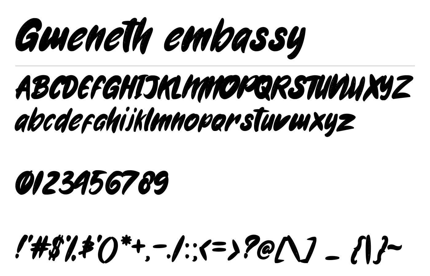 Gweneth Font preview