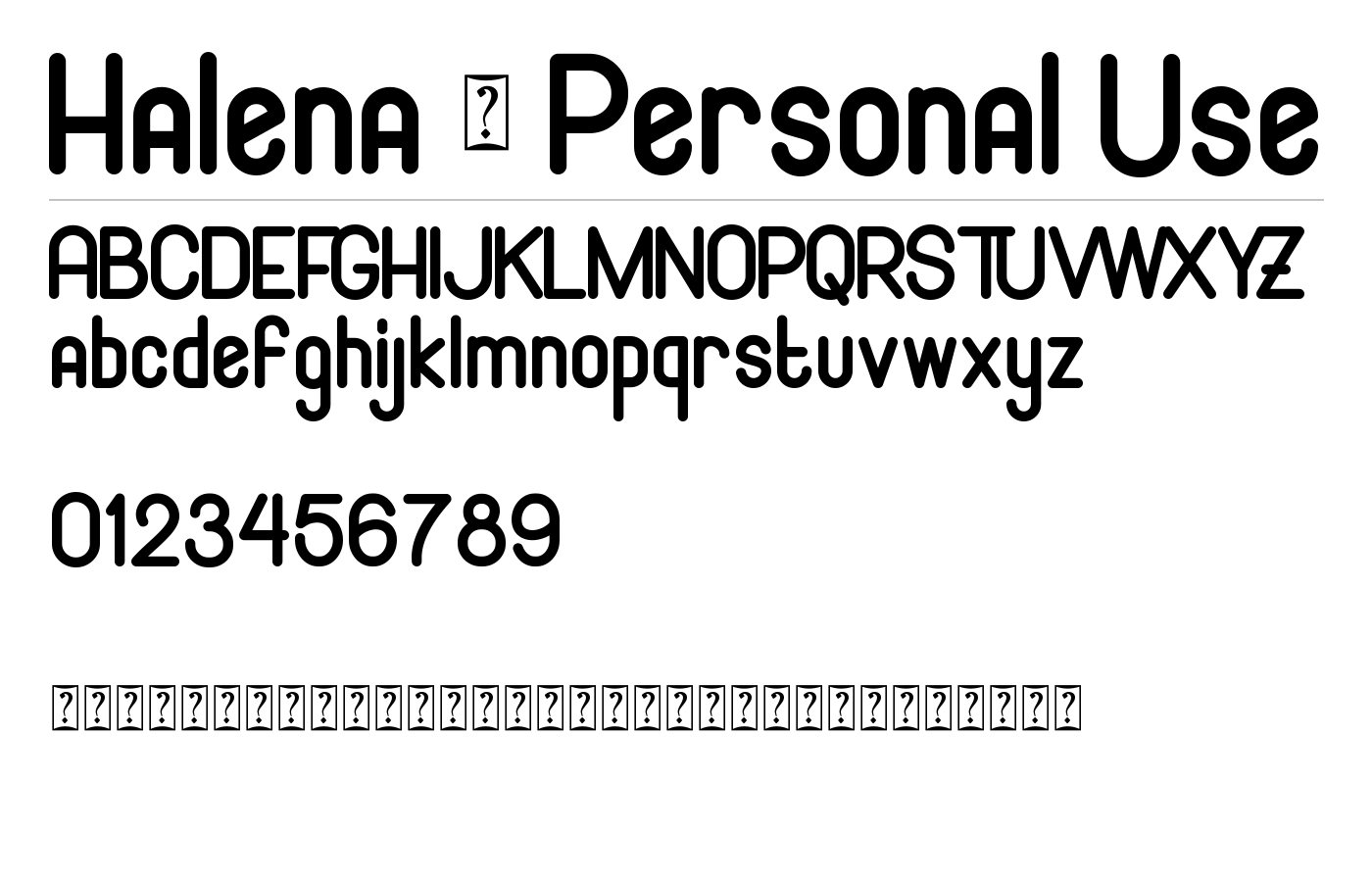Halena Font preview
