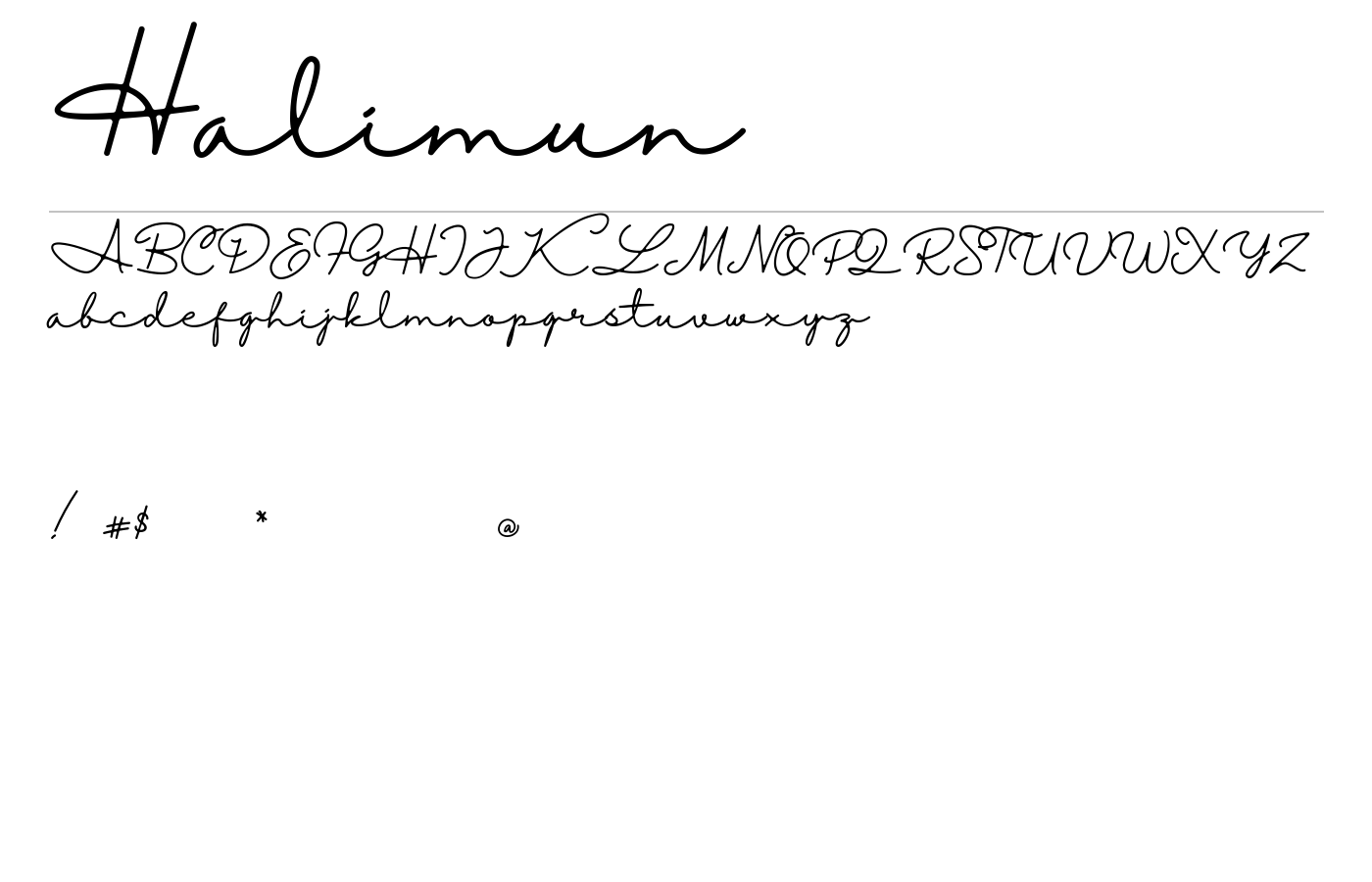 Halimun Font Download for Free