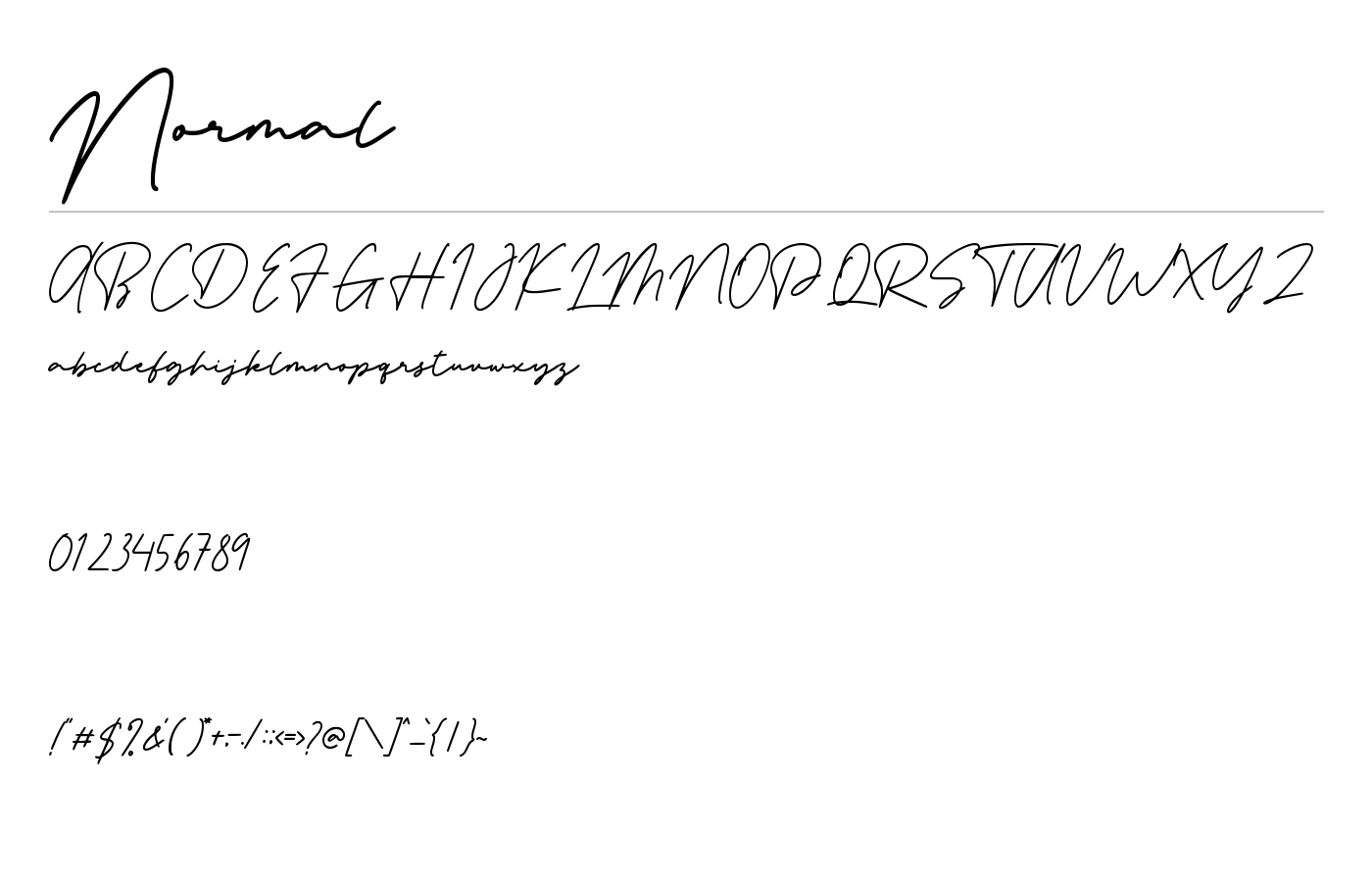 Handgoals Font preview