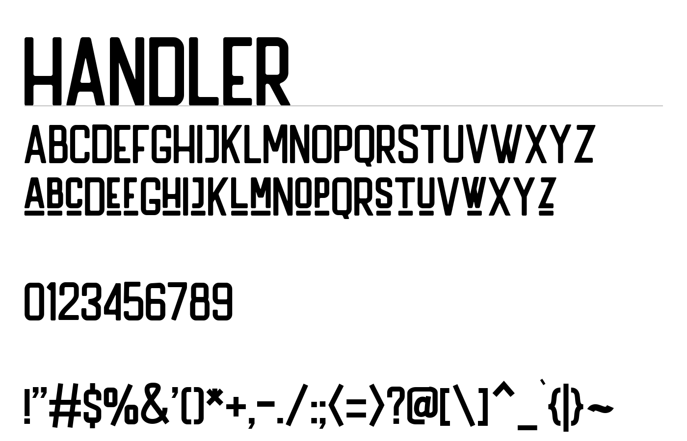 Handler Vintage Sans Serif preview