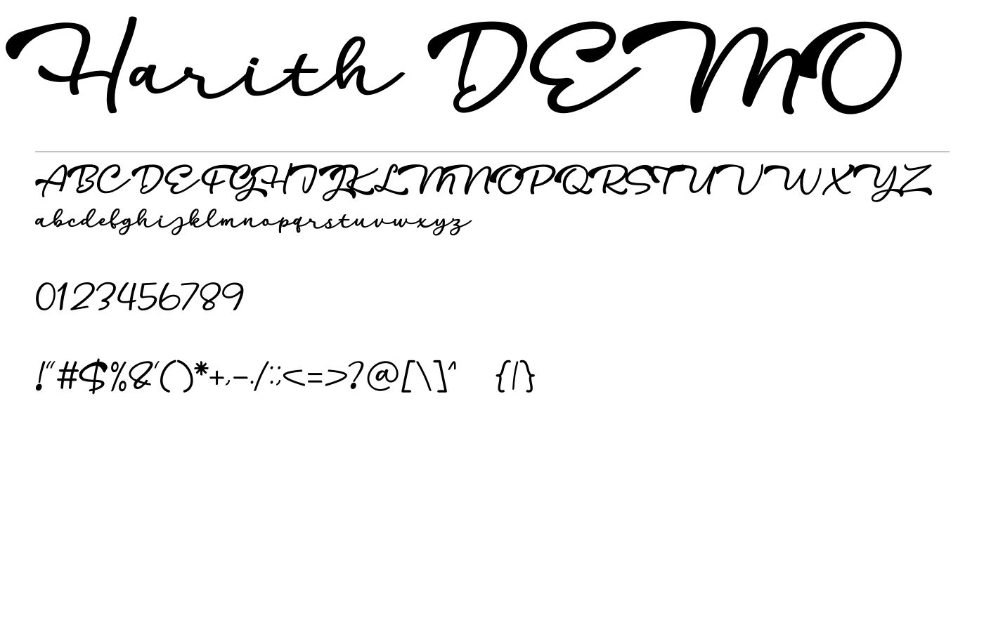 Harith Script Demo preview