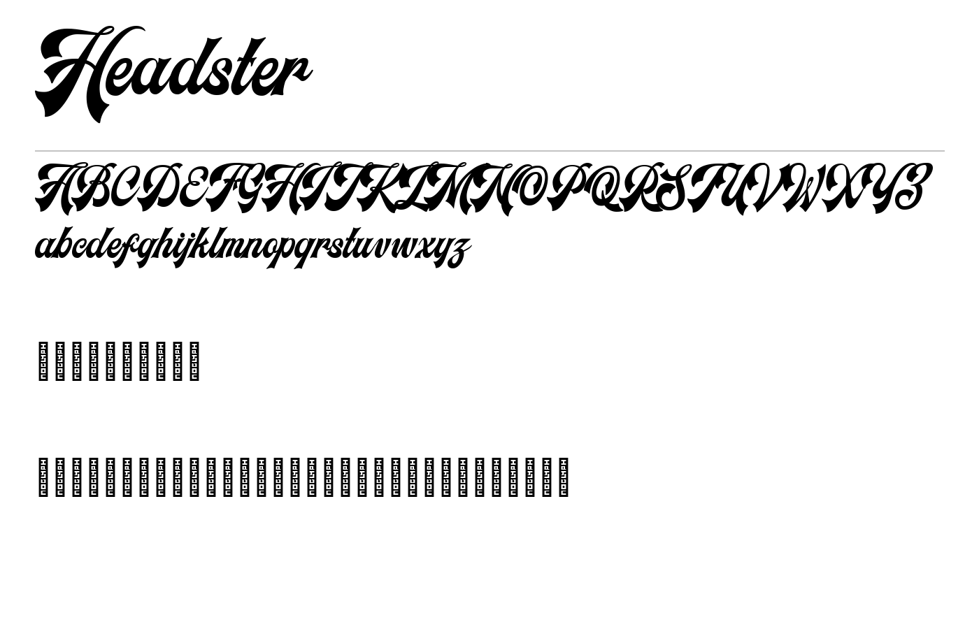 Headster Vintage Font Demo preview