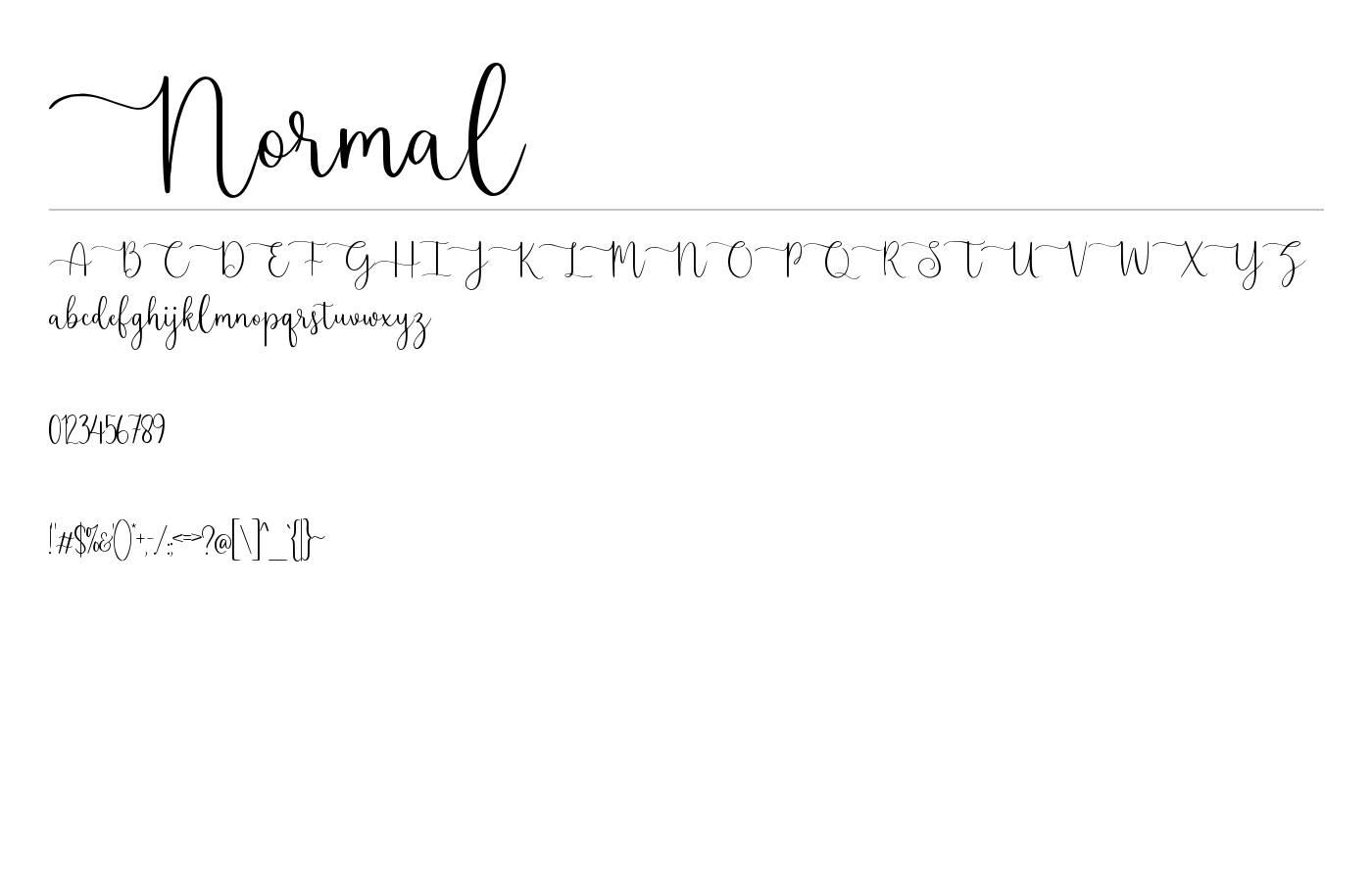 Heartache Font preview