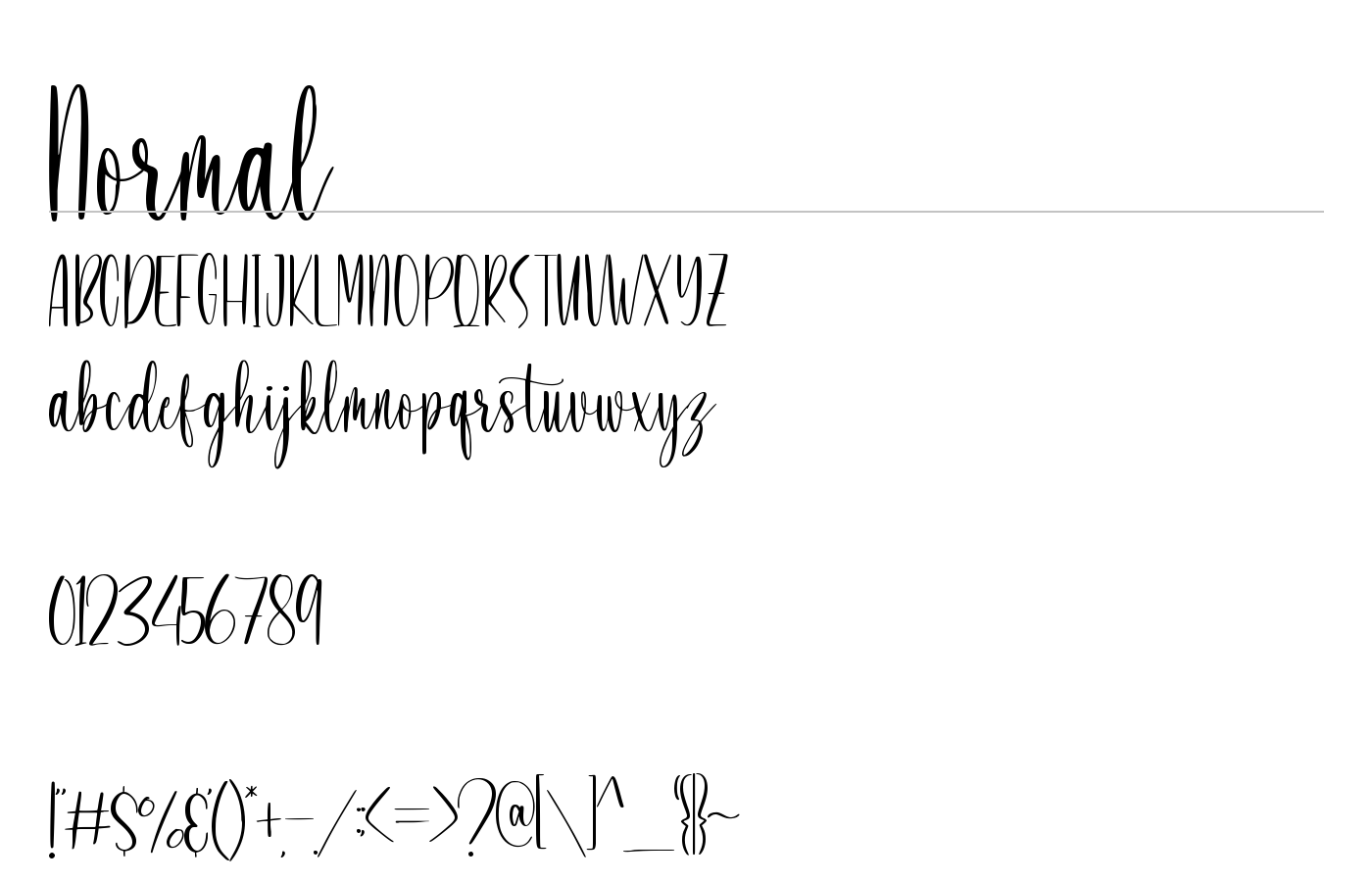 Heartgrove Font preview