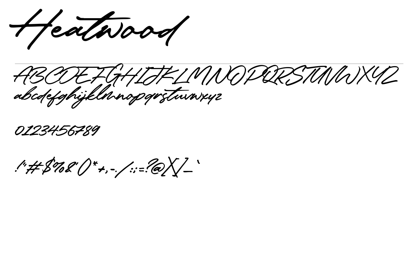 Misty Black Font preview