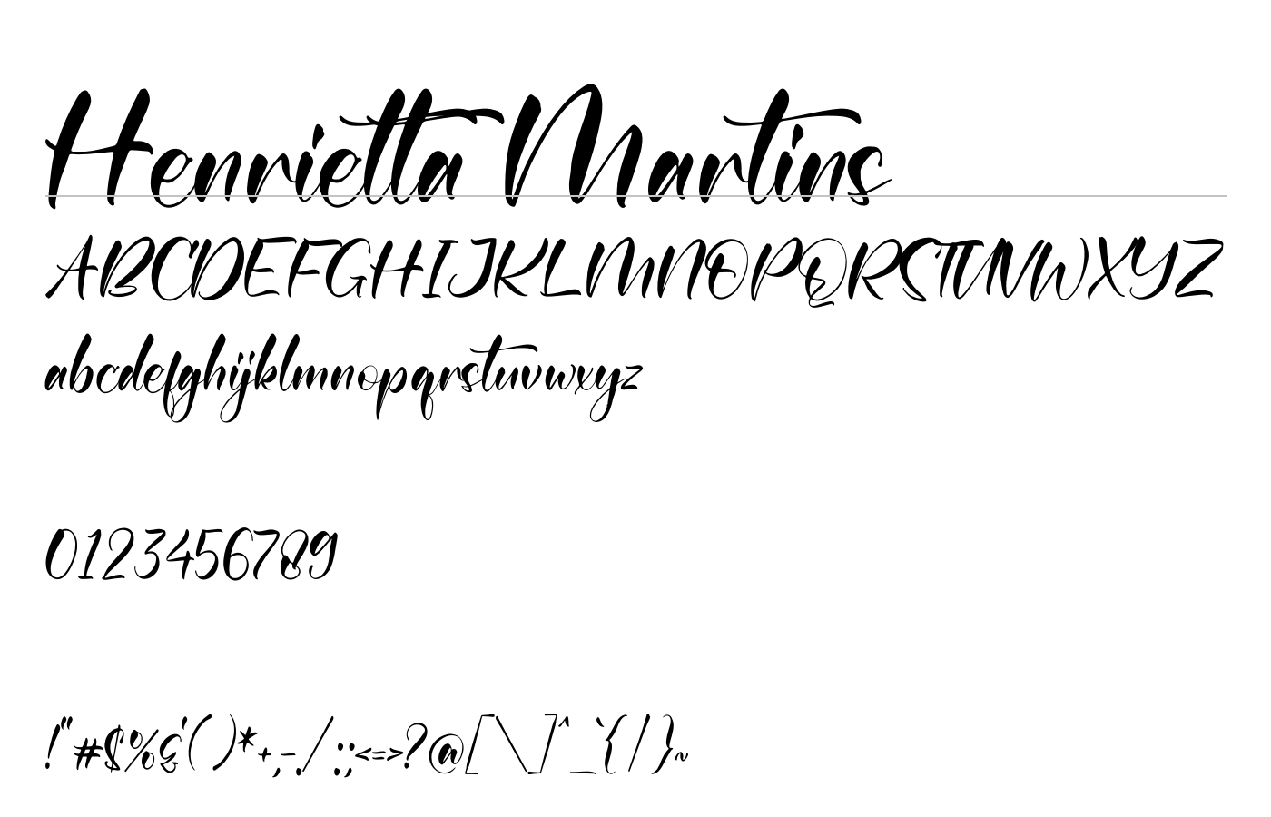 Henrietta Martins Font preview