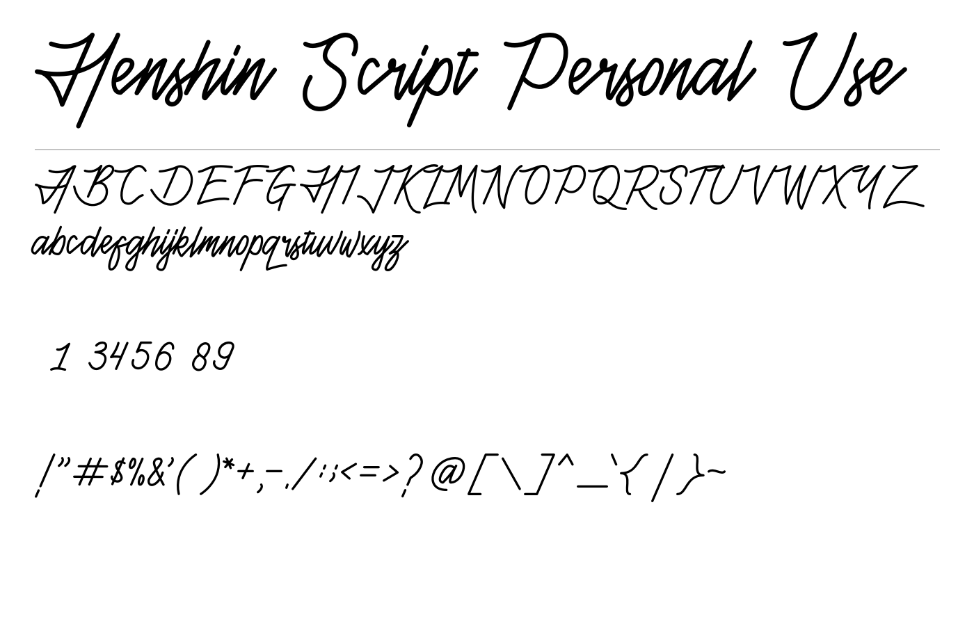 Henshin Font Duo preview